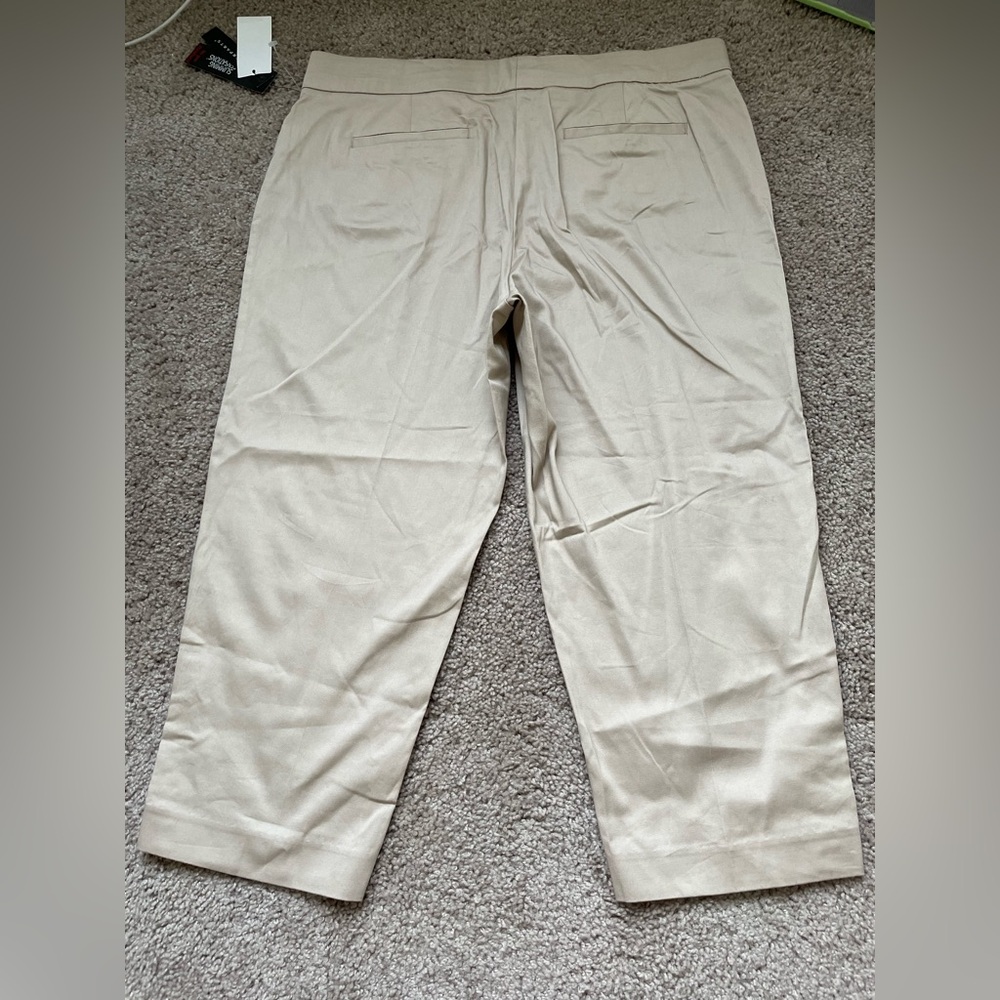 NWT Counterparts Khaki Straight Leg Pants Wheat 12 2272210HA - Picture 6 of 8